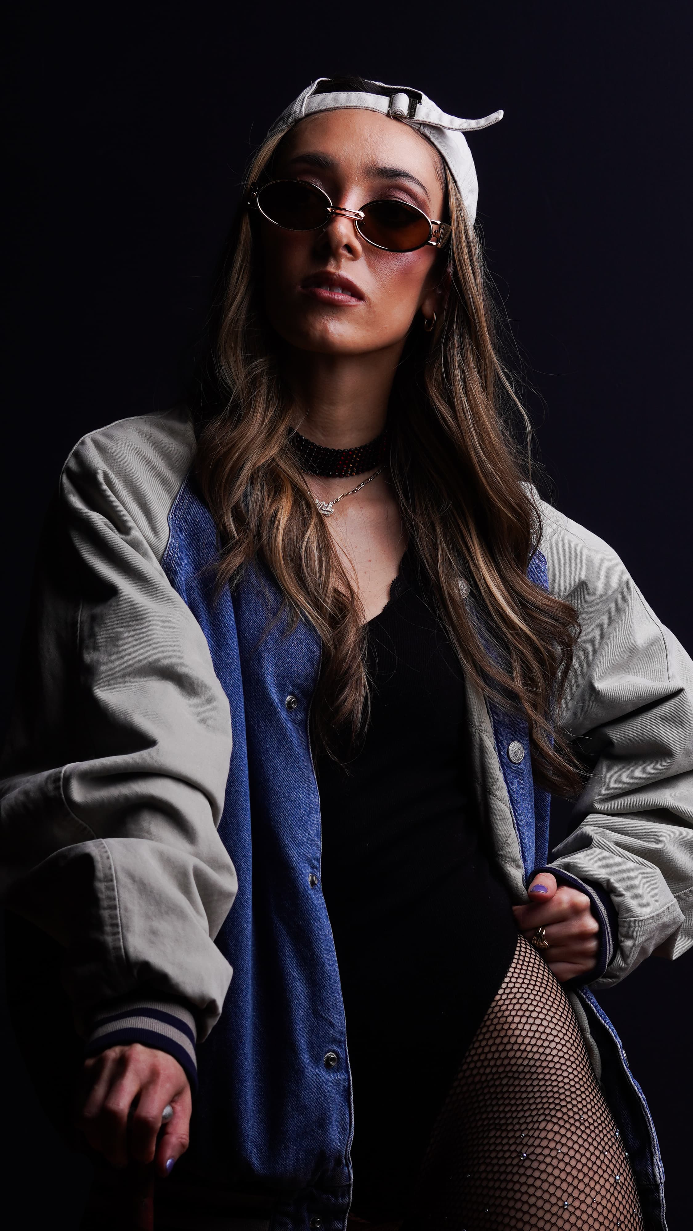 Portrait Photograph, NYC Model, Sharp Image, Retro Design Style 