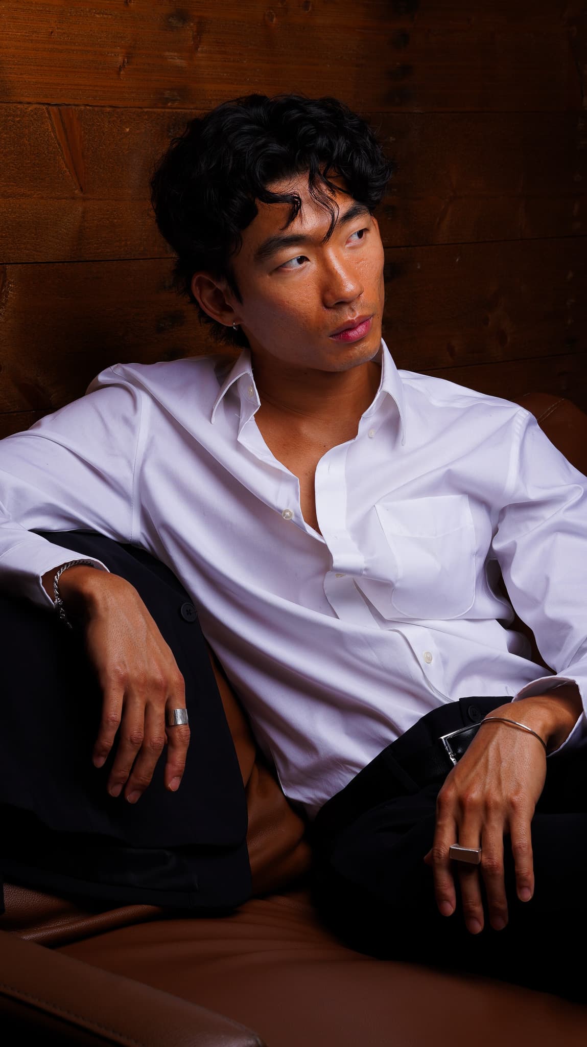 Portrait Photograph, NYC Model, Sharp Image, Retro Design Style 